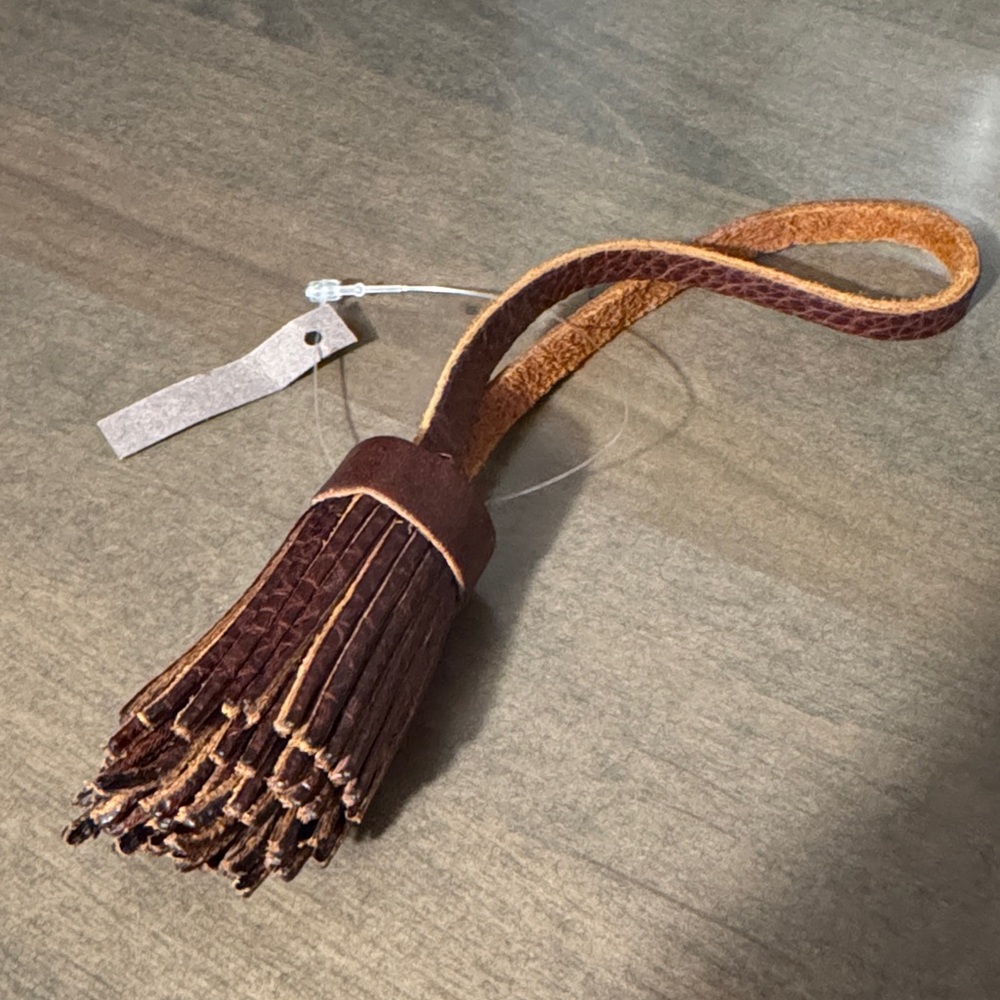 Portland Leather Pom Tassel - Nutmeg
